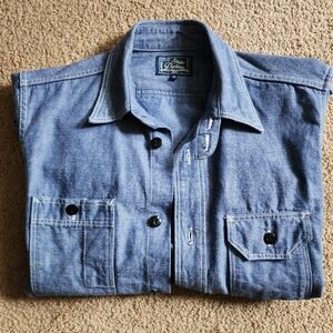Studio D’artisan Osaka Selvedge Denim Work Shirt Jacket Blue Japan 38 Medium M